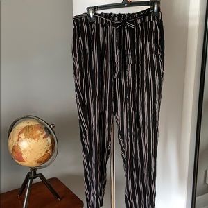 Super Soft Striped Wide Leg Pants